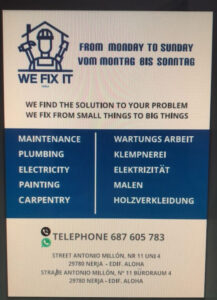 Read more about the article We Fix It – Property Maintenance – Nerja