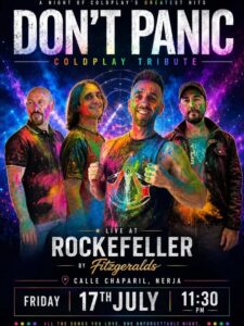 Read more about the article ‘Don’t Panic Coldplay Tribute’ at the Rockreller (Fitzgeralds, Nerja)